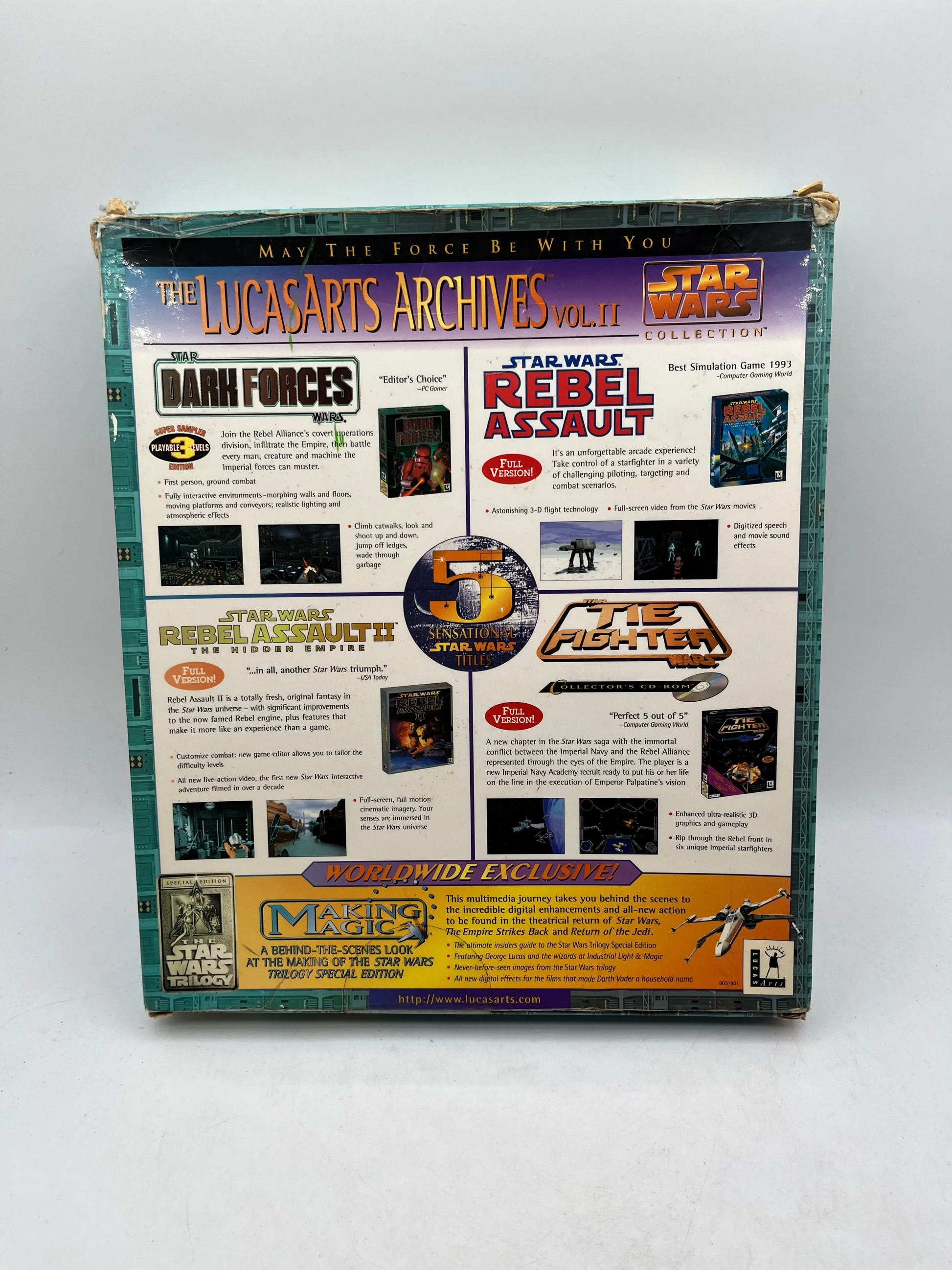 The LucasArts Archives Vol II - Star Wars Collection Big Box Mac Game Complete FRENLY BRICKS - Open 7 Days image 2