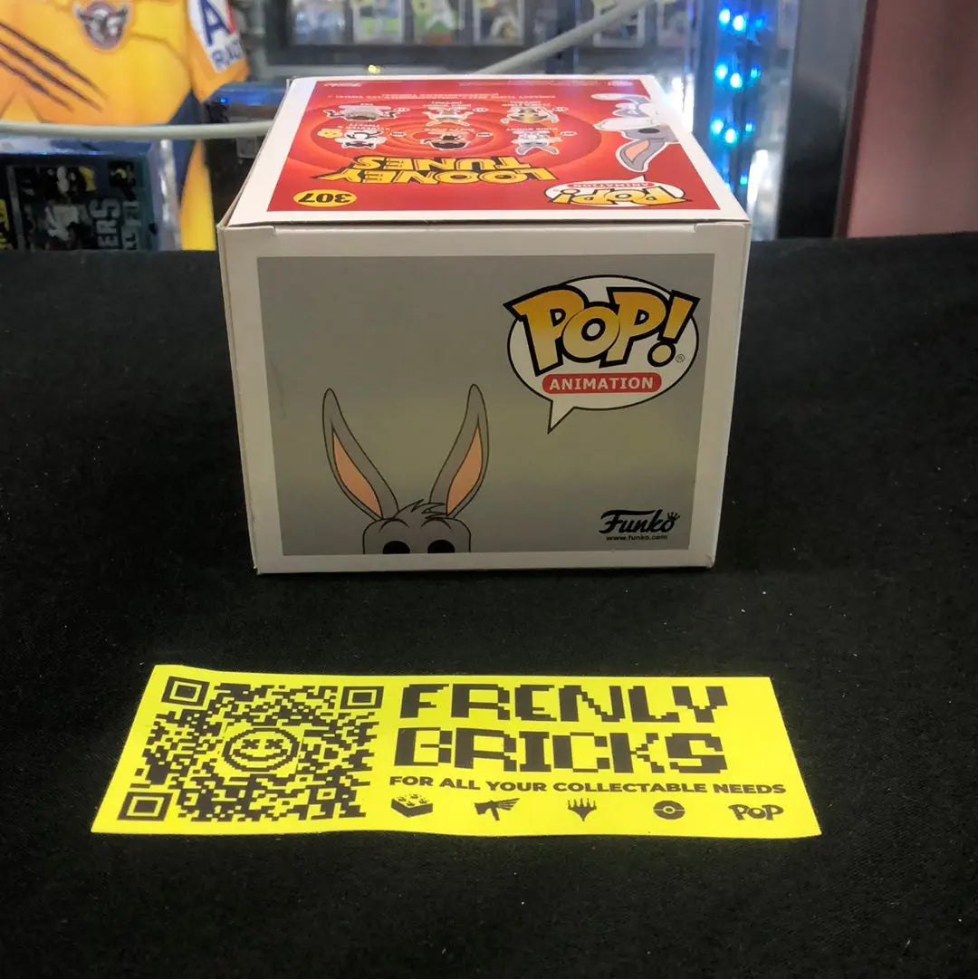 Funko Pop Looney Tunes Animation BUGS BUNNY #307 Flocked Vinyl Figure Protector FRENLY BRICKS - Open 7 Days