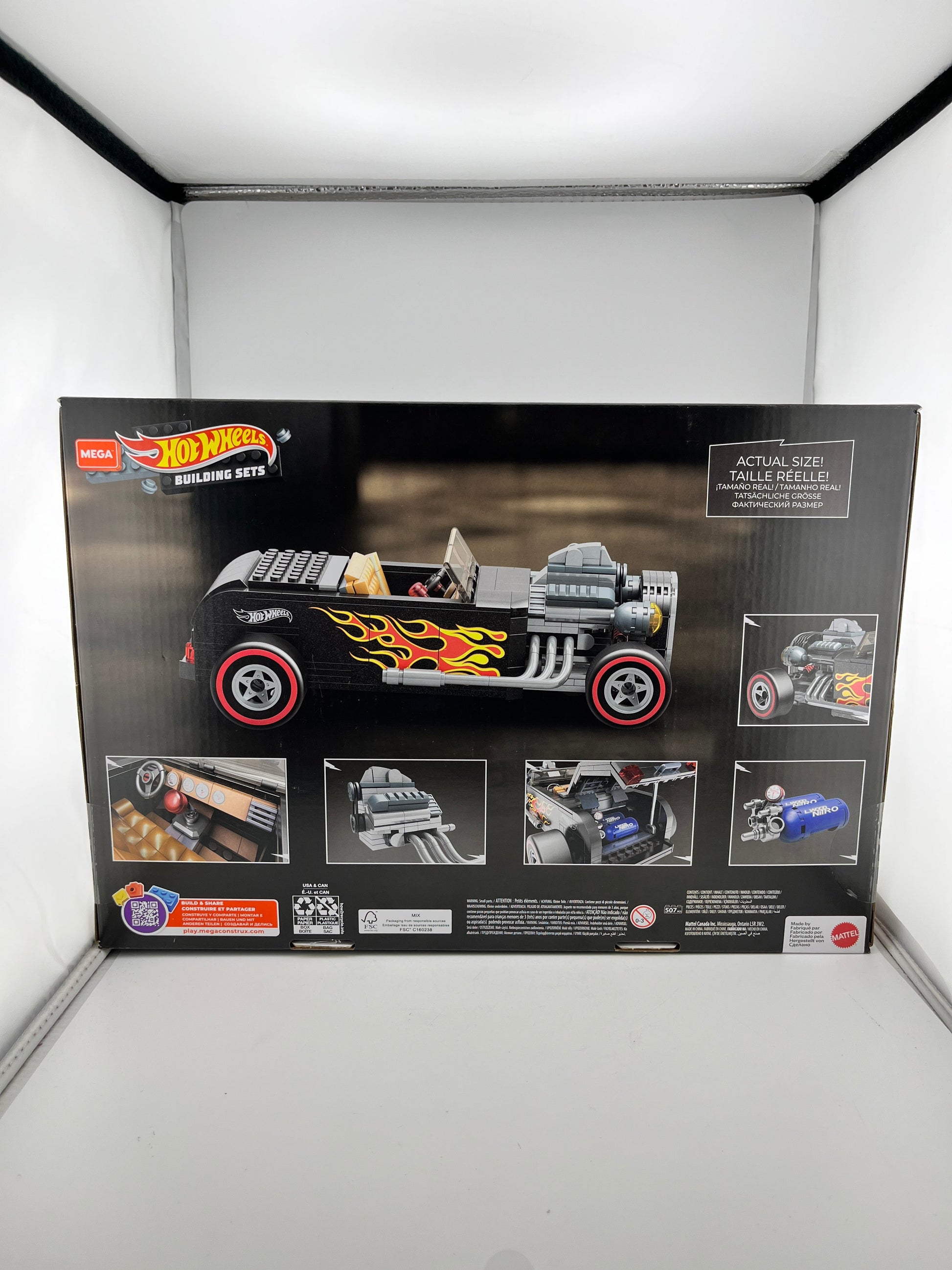 Hot Wheels Mega Building Set - Street Rodder - 507 Pcs - Sealed FRENLY BRICKS - Open 7 Days