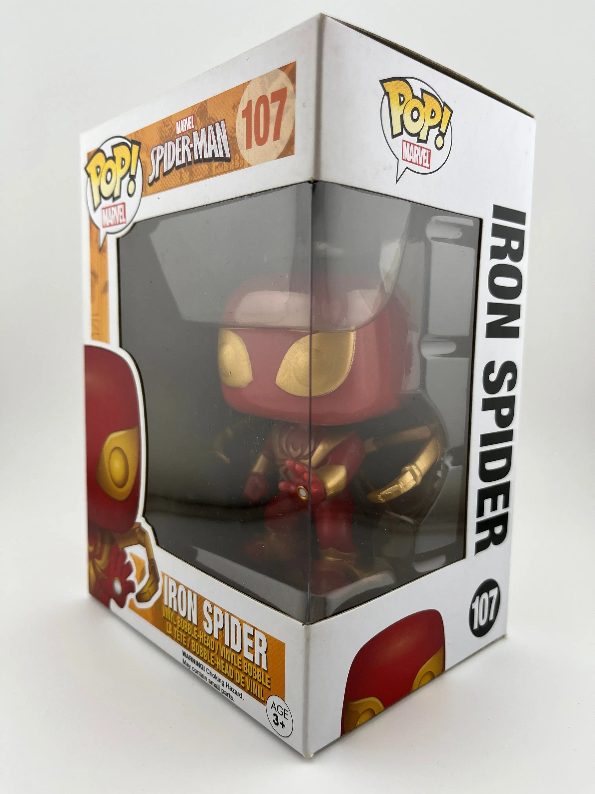 Funko POP! Marvel Spider-Man - Iron Spider #107 - Vinyl Collectable FRENLY BRICKS - Open 7 Days