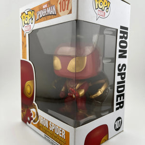 Funko POP! Marvel Spider-Man - Iron Spider #107 - Vinyl Collectable FRENLY BRICKS - Open 7 Days