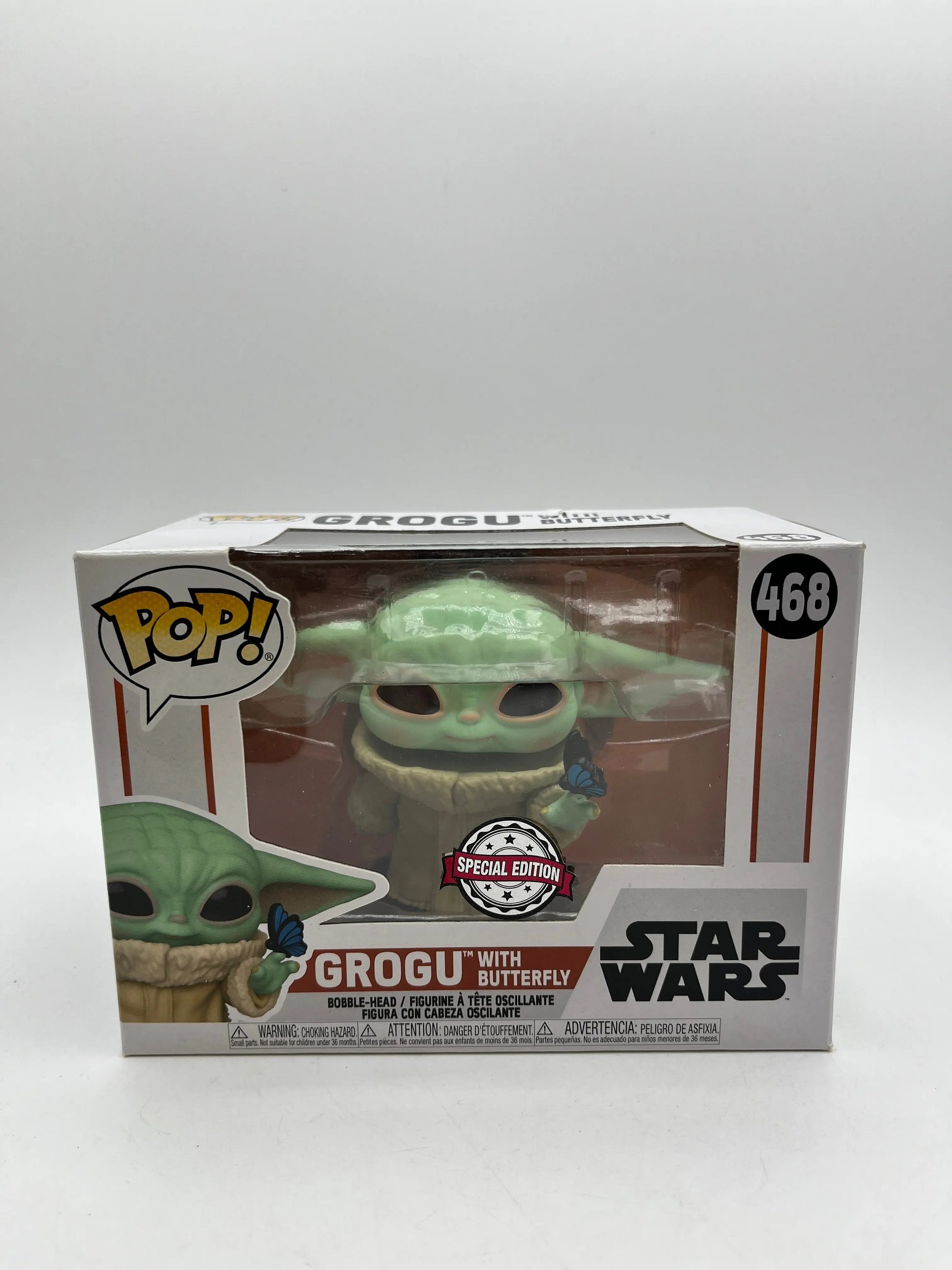 Funko POP! Star Wars The Mandalorian Grogu With Butterfly #468 FRENLY BRICKS - Open 7 Days