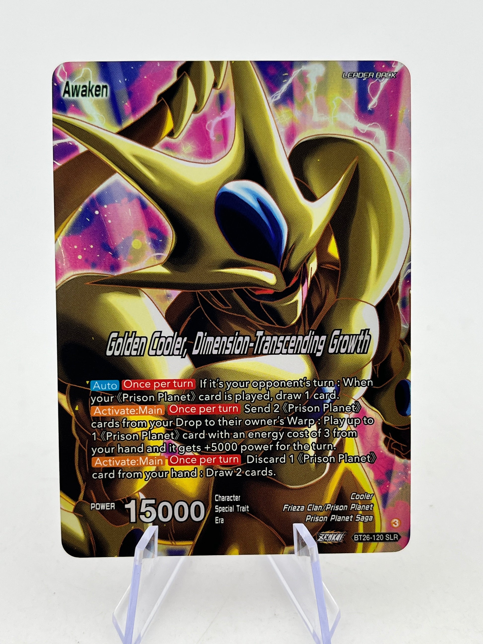 DragonBall - Golden Cooler, Dimension-Transcending Growth - BT26-120 - Single FRENLY BRICKS - Open 7 Days