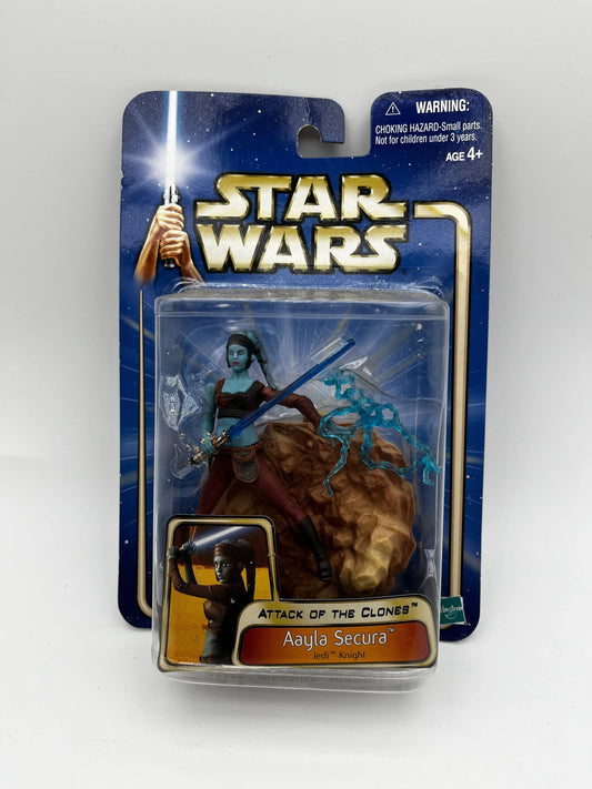 Star Wars Attack of the Clones Aayla Secura Action Figure Hasbro Jedi Knight FRENLY BRICKS - Open 7 Days