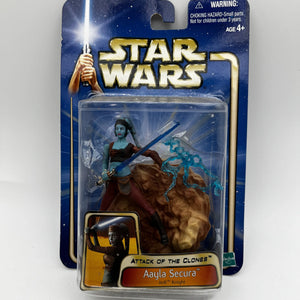 Star Wars Attack of the Clones Aayla Secura Action Figure Hasbro Jedi Knight FRENLY BRICKS - Open 7 Days