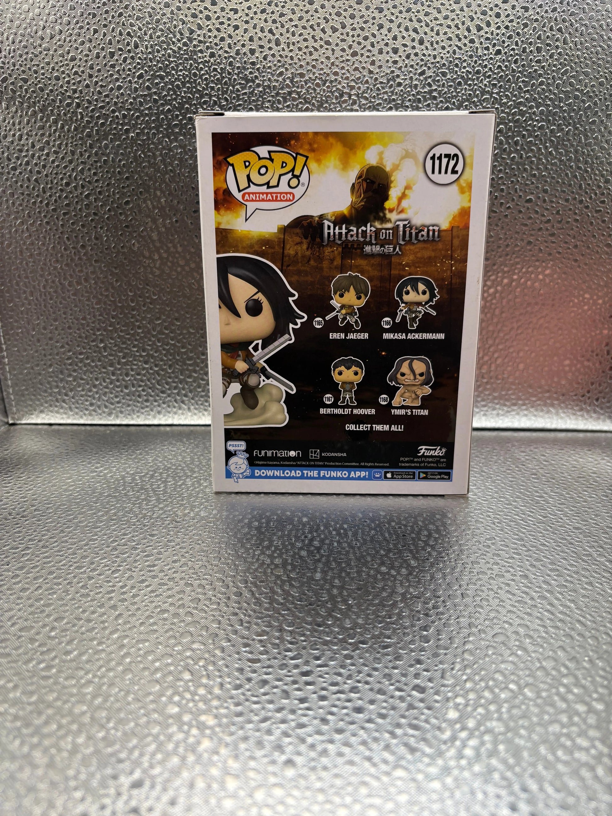 Funko pop Vinyl #1172 Attack On Titan Mikasa Ackermann FRENLY BRICKS - Open 7 Days