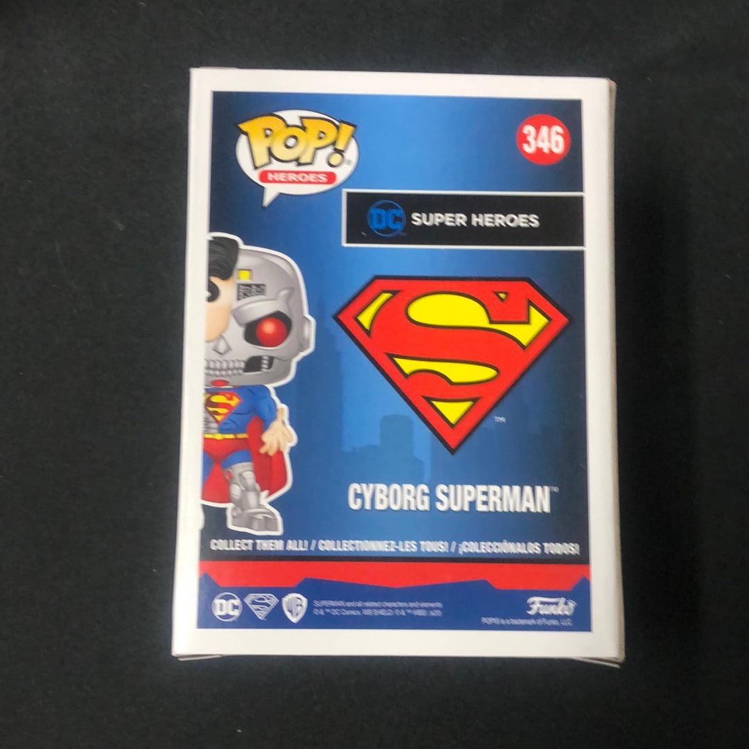 DC Comics Cyborg Superman SDCC 2020 EXC Funko Pop #346 Vinyl FRENLY BRICKS - Open 7 Days