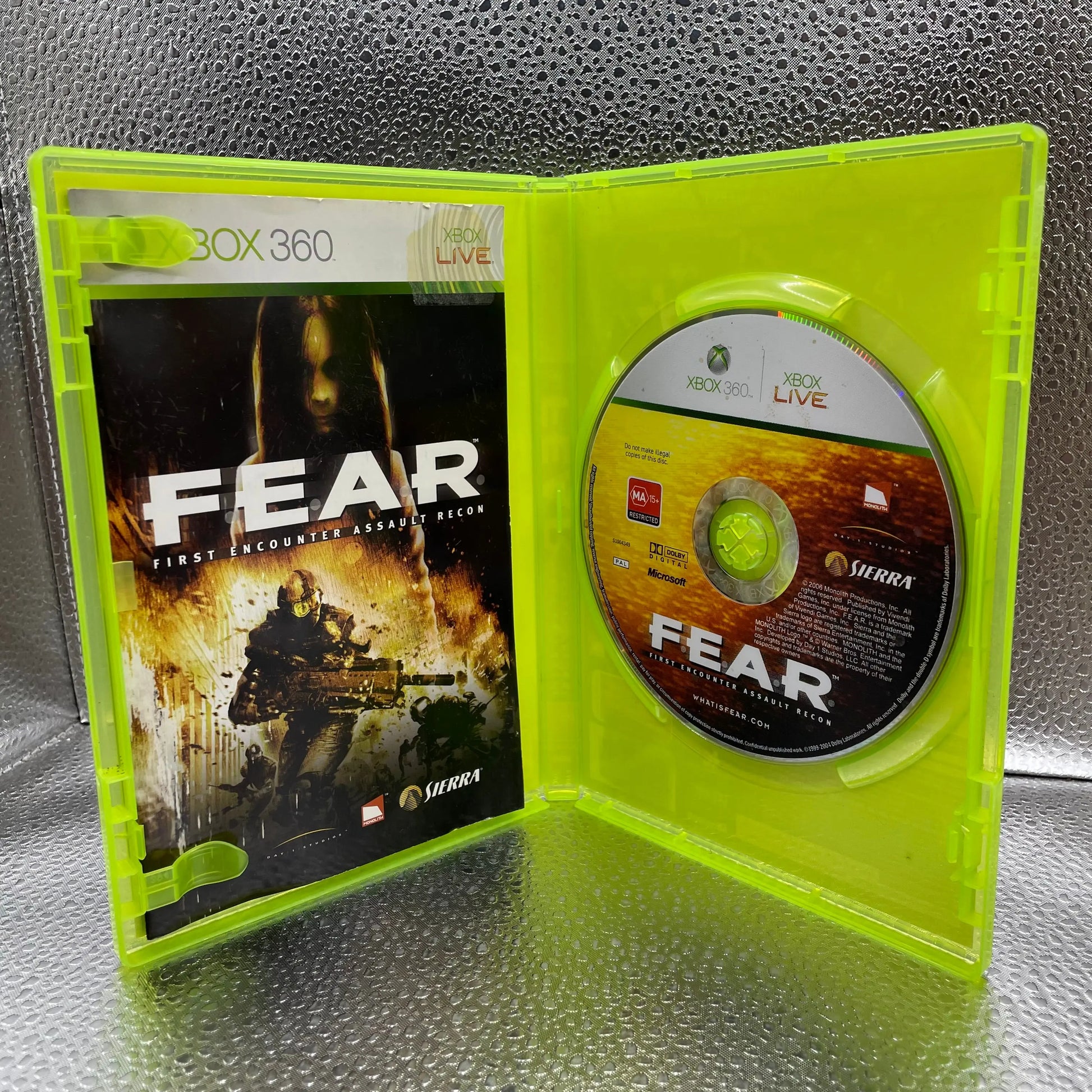 Fear First Encounter Assault Recon Xbox 360 Used Game Tested PAL FRENLY BRICKS - Open 7 Days