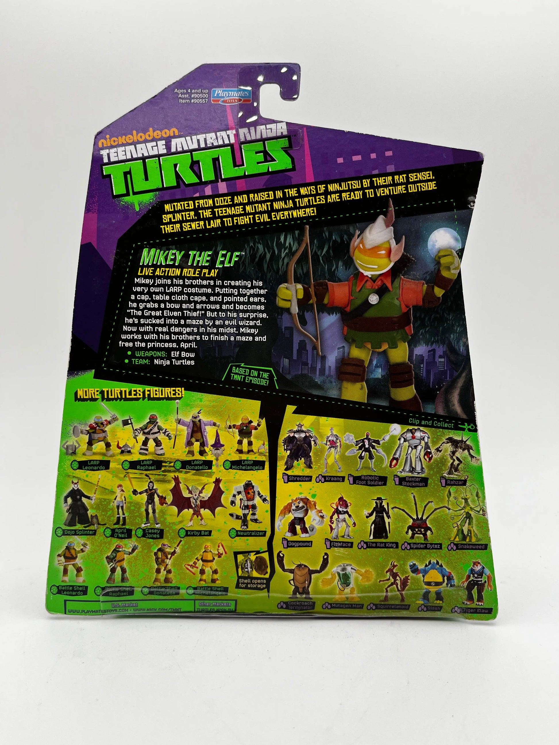 Year 2014 Teenage Mutant Ninja Turtles TMNT Figure - MIKEY THE ELF FRENLY BRICKS - Open 7 Days