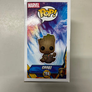 Pop Vinyl Marvel #264 Groot FRENLY BRICKS - Open 7 Days