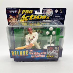 1998 Starting Lineup Pro Action Baseball Mark Mcgwire Deluxe Hitting Action - Hasbro FRENLY BRICKS - Open 7 Days