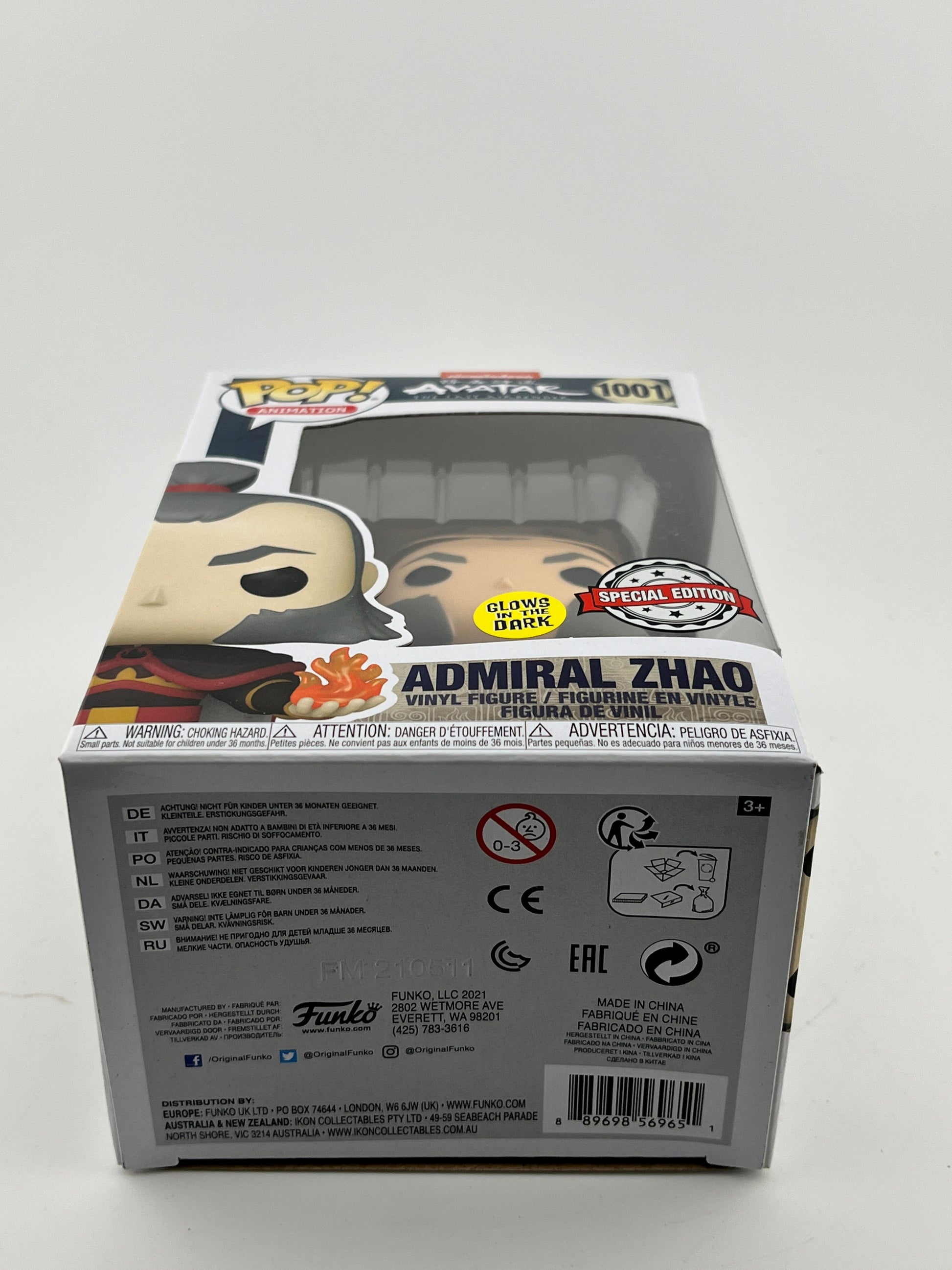 Funko POP! Animation Avatar The Last Airbender - Admiral Zhao #1001 - Glow Special Edition FRENLY BRICKS - Open 7 Days
