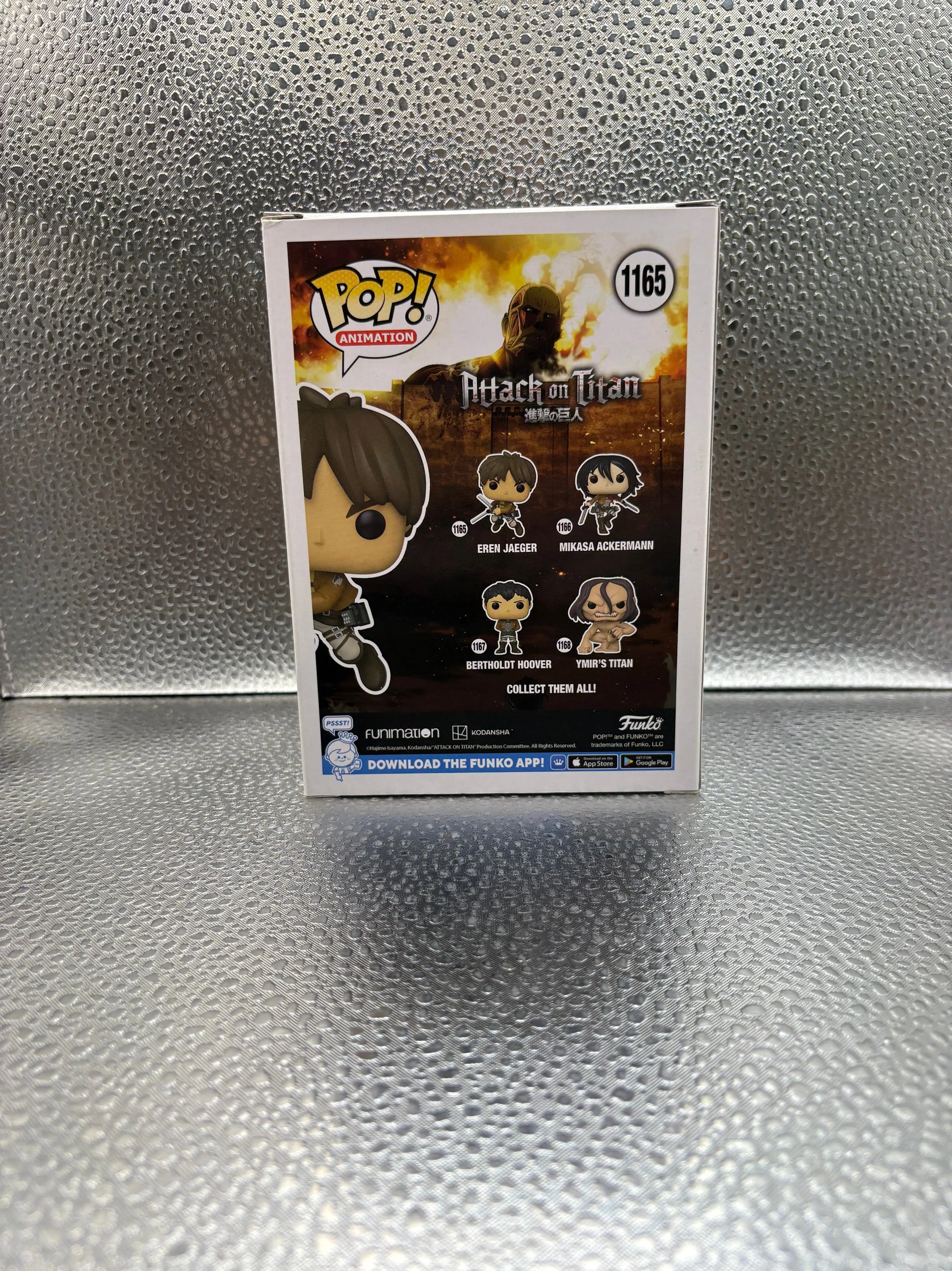 Funko pop Vinyl #1165 Attack On Titan Eren Jaeger FRENLY BRICKS - Open 7 Days