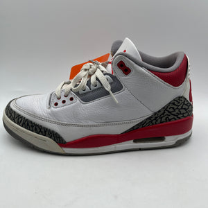 Size 10 Men’s- Nike Jordan 3 Retro Fire Red 2022 DN3707-160 Used FRENLY BRICKS - Open 7 Days