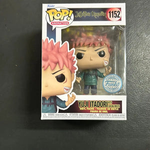 FUNKO POP VINYL JUJUTSU KAISEN YUGI ITADORI WITH SUKUNA MOUTH #1152 FRENLY BRICKS - Open 7 Days