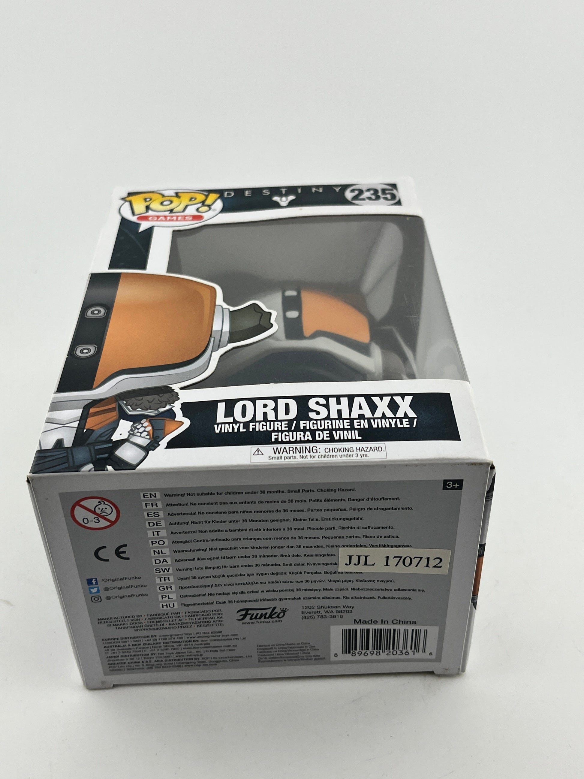 Funko POP! Games Destiny - Lord Shaxx #235 - Vinyl Collectable FRENLY BRICKS - Open 7 Days