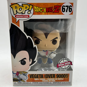 Funko POP! Animation Dragon Ball Z -  Vegeta (Over 9000!) #676 - Special Edition FRENLY BRICKS - Open 7 Days