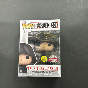 Luke Skywalker with Lightsaber (GLOW) #501 ~ Star Wars ~ Funko Pop Vinyl FRENLY BRICKS - Open 7 Days