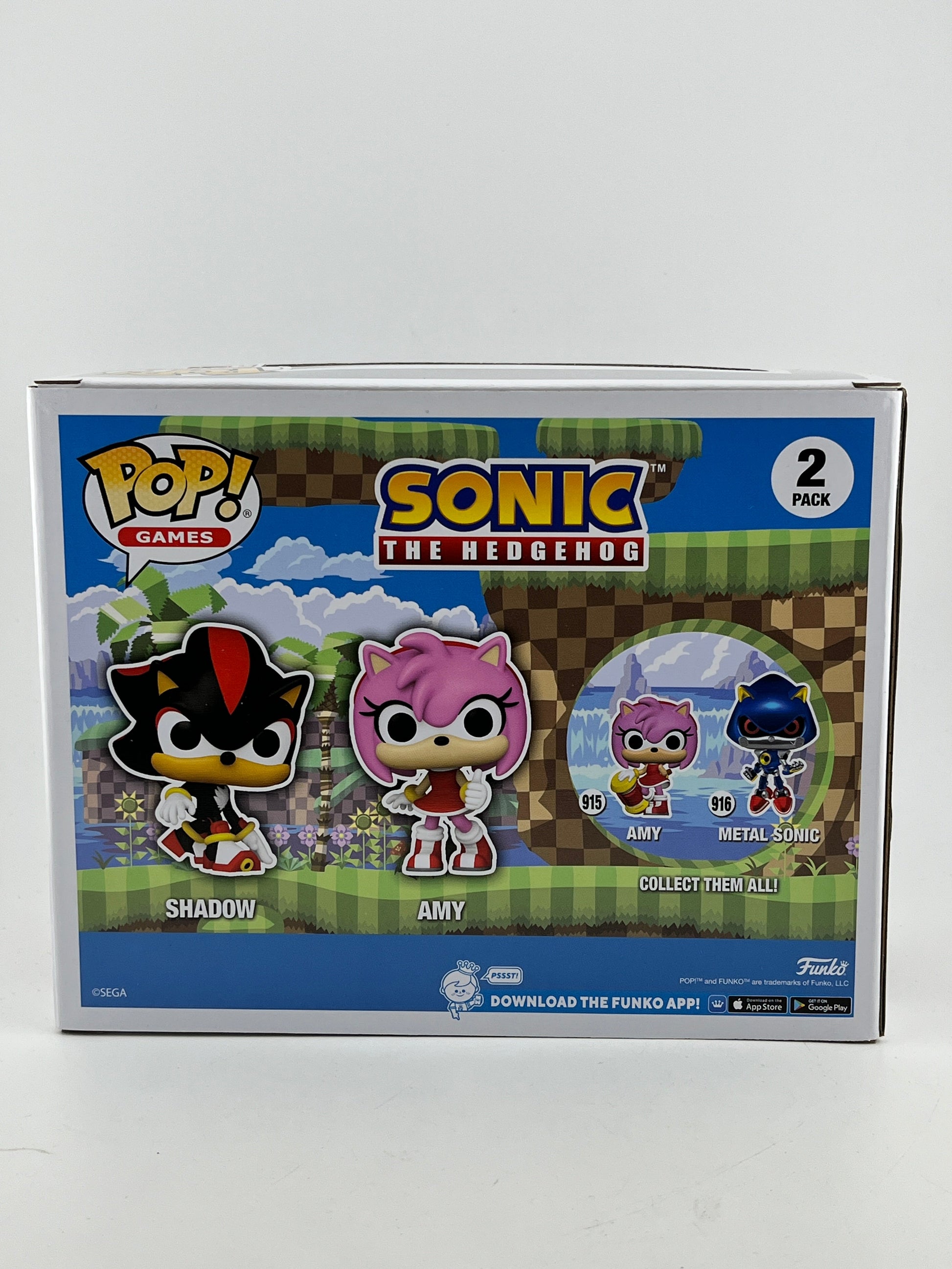 Funko POP! Games Sonic The Hedgehog - Shadow & Amy (2 pack) - Flocked Special Edition FRENLY BRICKS - Open 7 Days