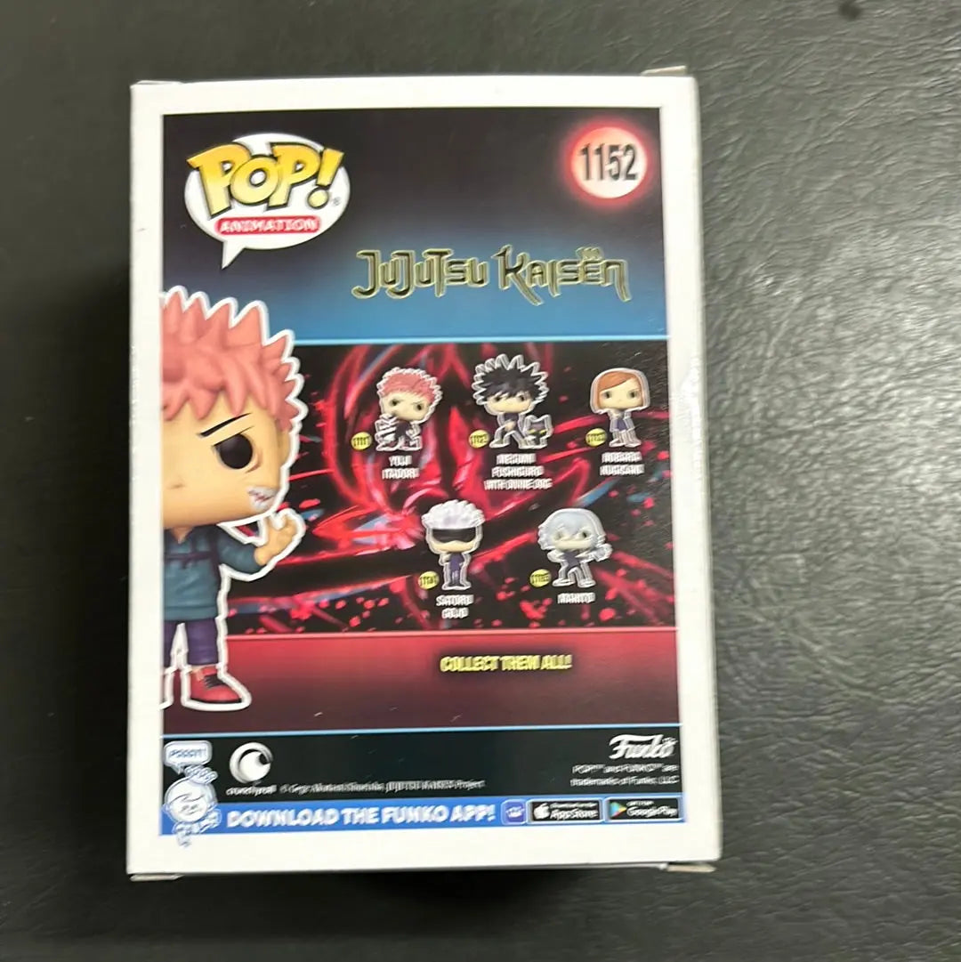 FUNKO POP VINYL JUJUTSU KAISEN YUGI ITADORI WITH SUKUNA MOUTH #1152 FRENLY BRICKS - Open 7 Days