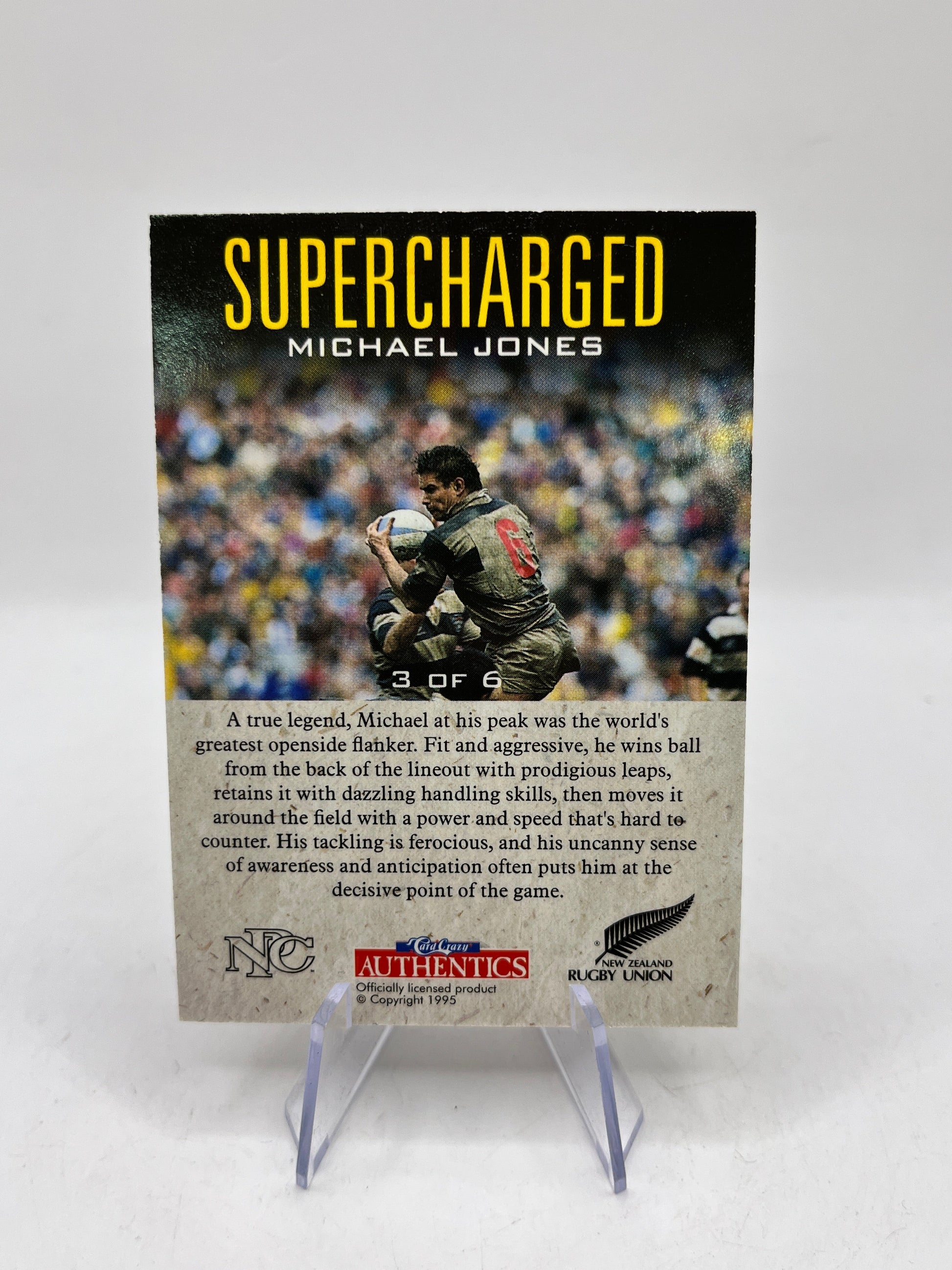 Micheal Jones - Supercharged 3 Of 6 Set - NZ All Blacks FRENLY BRICKS - Open 7 Days