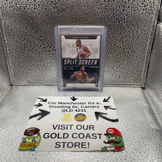 Split Screen Noir Scottie Barnes Raptors Kawhi Leonard Raptors Panini NBA 10/25 FRENLY BRICKS - Open 7 Days