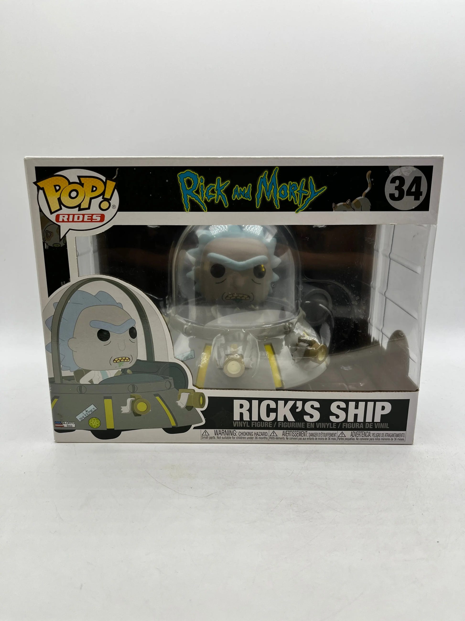 Funko Pop! Rides: Rick and Morty- Rick’s Ship #34 - Vinyl Collectable FRENLY BRICKS - Open 7 Days image 1