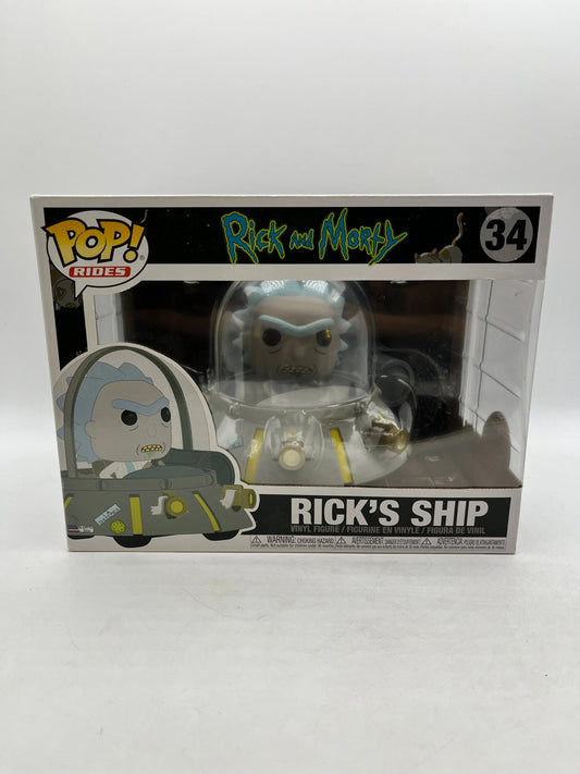 Funko Pop! Rides: Rick and Morty- Rick’s Ship #34 - Vinyl Collectable FRENLY BRICKS - Open 7 Days