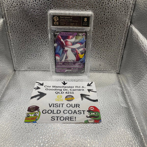 Dark Sylveon V Pokemon 2021 English SWSH136 Celebrations Graded ICG 8 FRENLY BRICKS - Open 7 Days