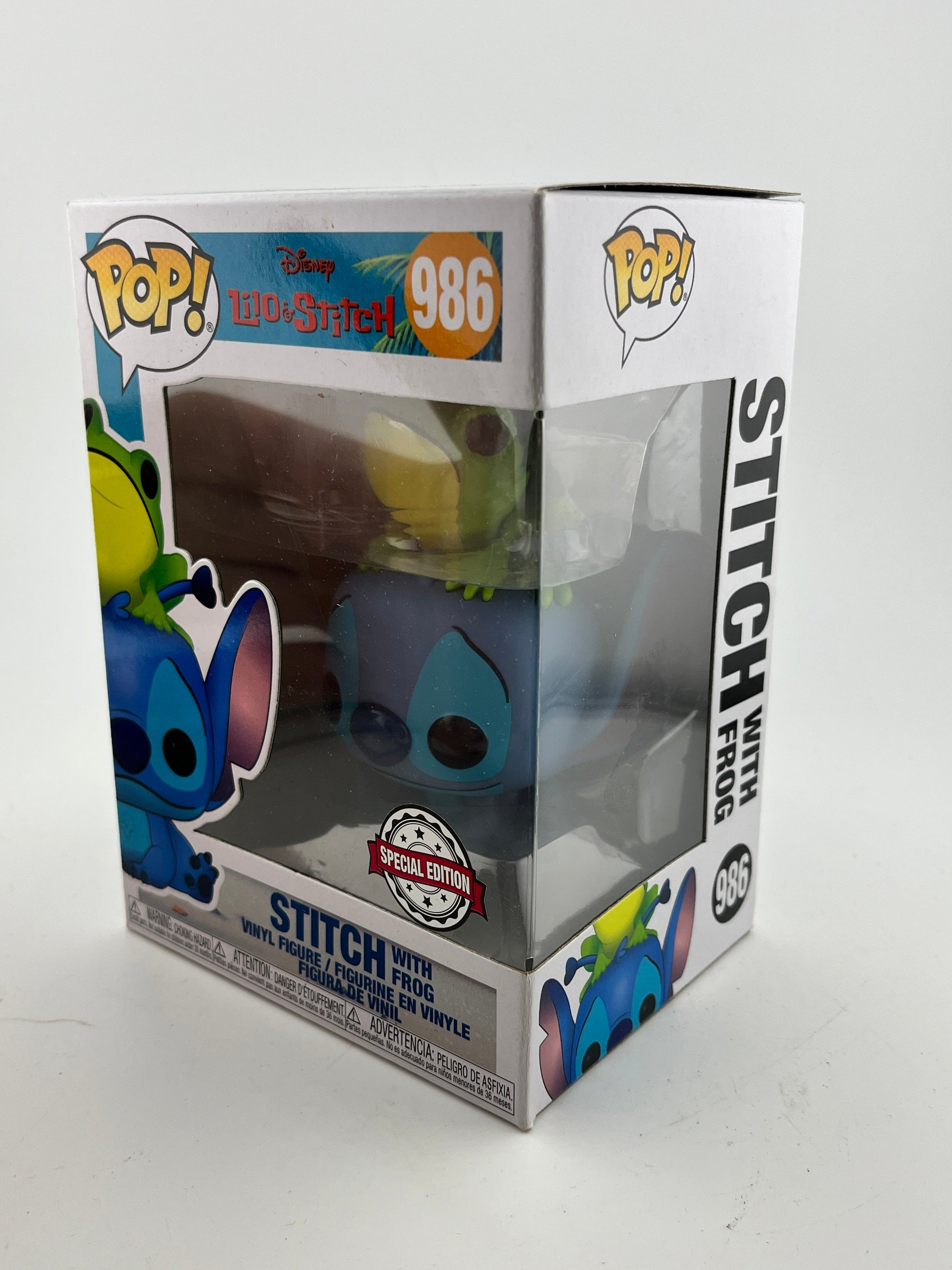 Funko POP! Disney Lilo & Stitch - Stitch With Frog #986 - Special Edition FRENLY BRICKS - Open 7 Days