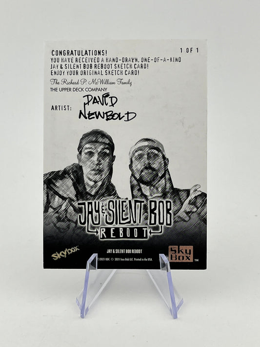 2023 UD Skybox Jay And Silent Bob Reboot - David Newbold Sketch 1/1 FRENLY BRICKS - Open 7 Days