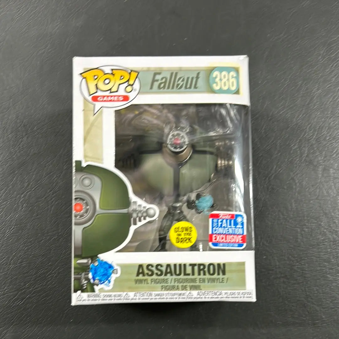 Pop Vinyl Fallout 386 Assaultron Glow 2018 Convention ￼ FRENLY BRICKS - Open 7 Days