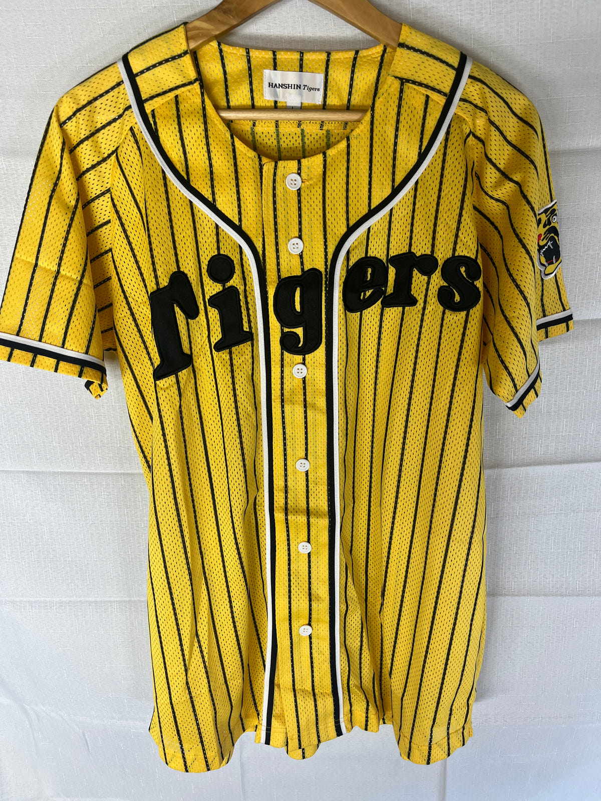 Nippon Baseball Hanshin Tigers Yellow/Black Blank Jersey Large image 1