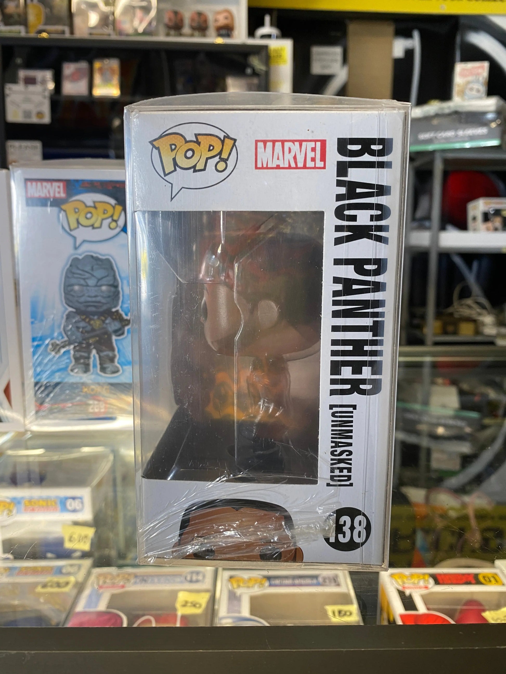 Funko POP! Marvel civil war captain America #138 Black panther (unmasked) FRENLY BRICKS - Open 7 Days