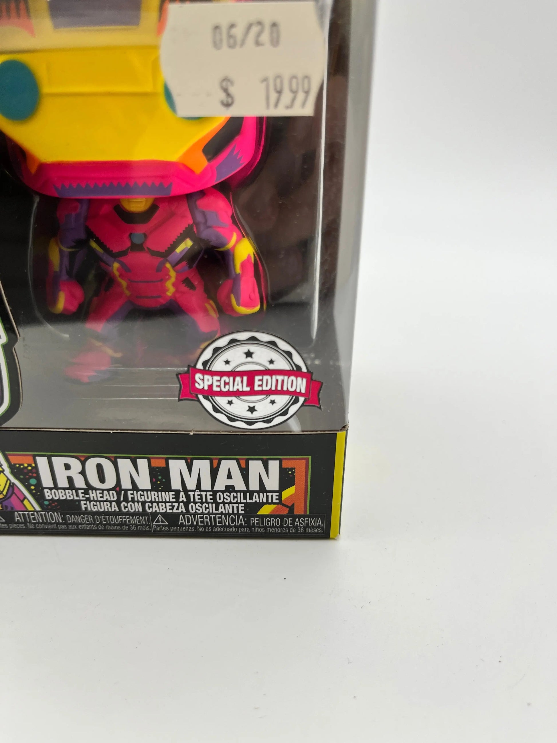 Funko POP! Marvel Iron Man Black Light Special Edition #649 FRENLY BRICKS - Open 7 Days