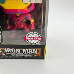 Funko POP! Marvel Iron Man Black Light Special Edition #649 FRENLY BRICKS - Open 7 Days