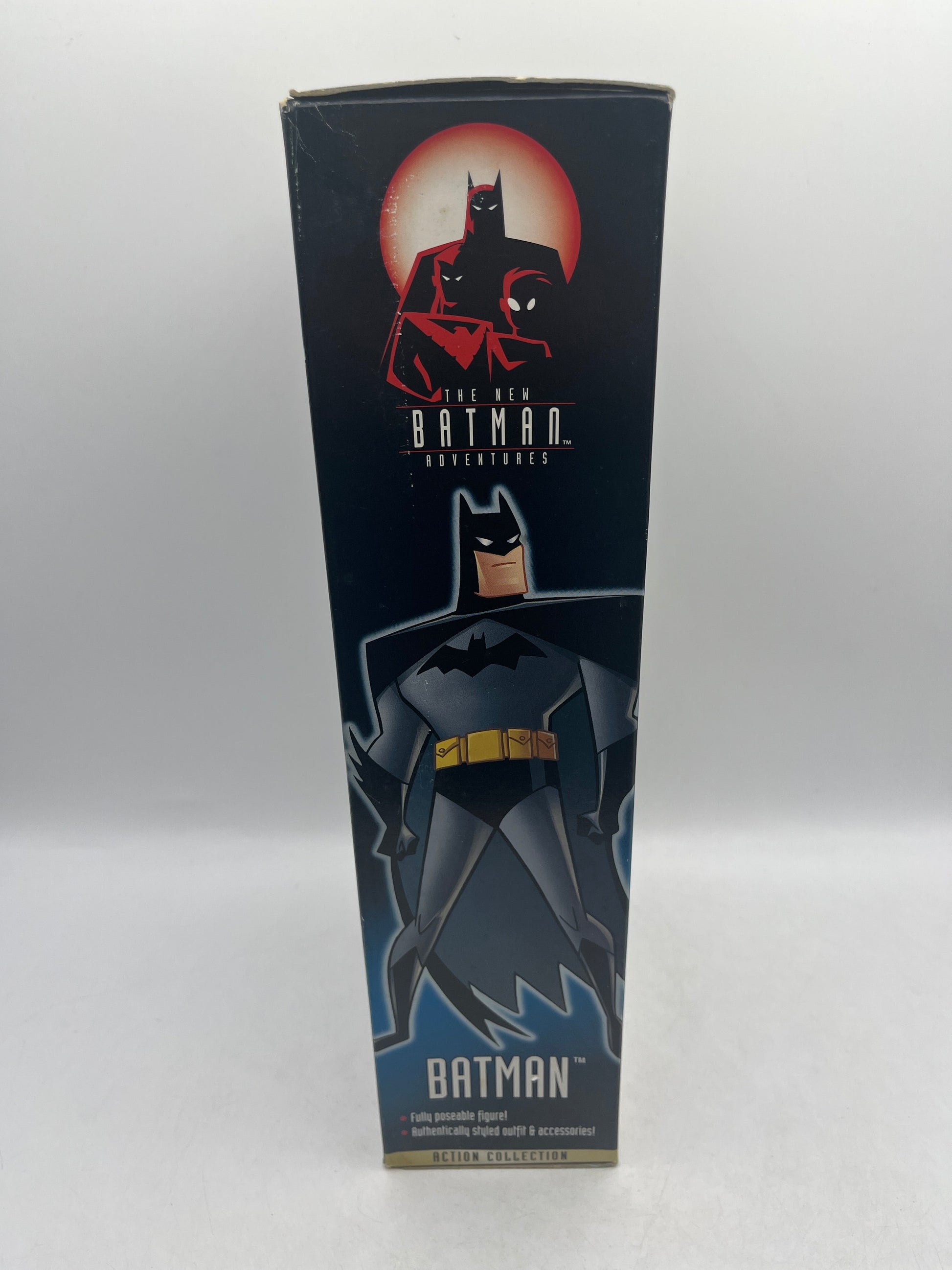 1997 Kenner The New Batman Adventures - 12" BATMAN with Firing Batarang FRENLY BRICKS - Open 7 Days