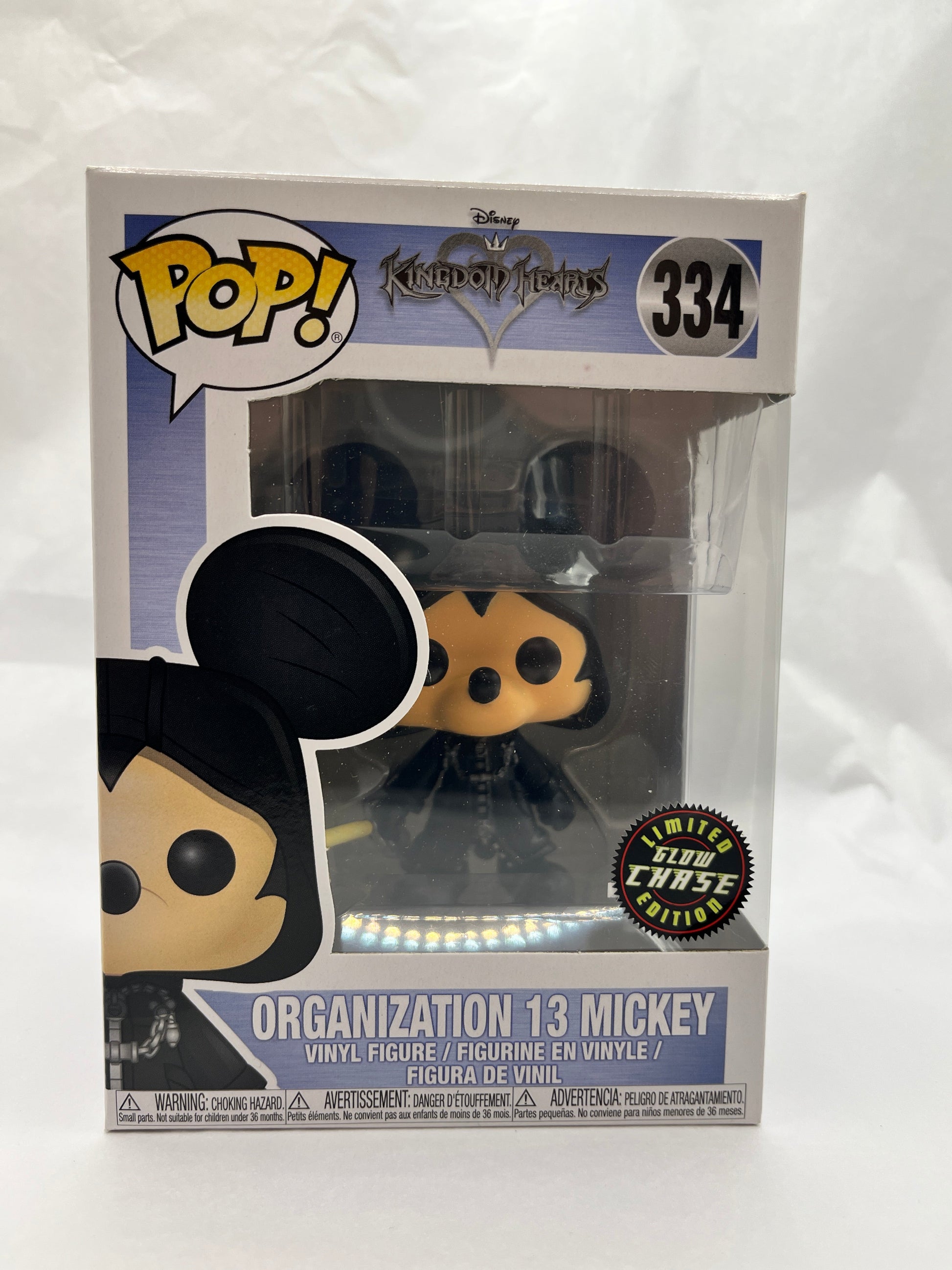 Funko POP! Disney Kingdom Hearts Organisation 13 Mickey #334 - Glow Chase Edition FRENLY BRICKS - Open 7 Days