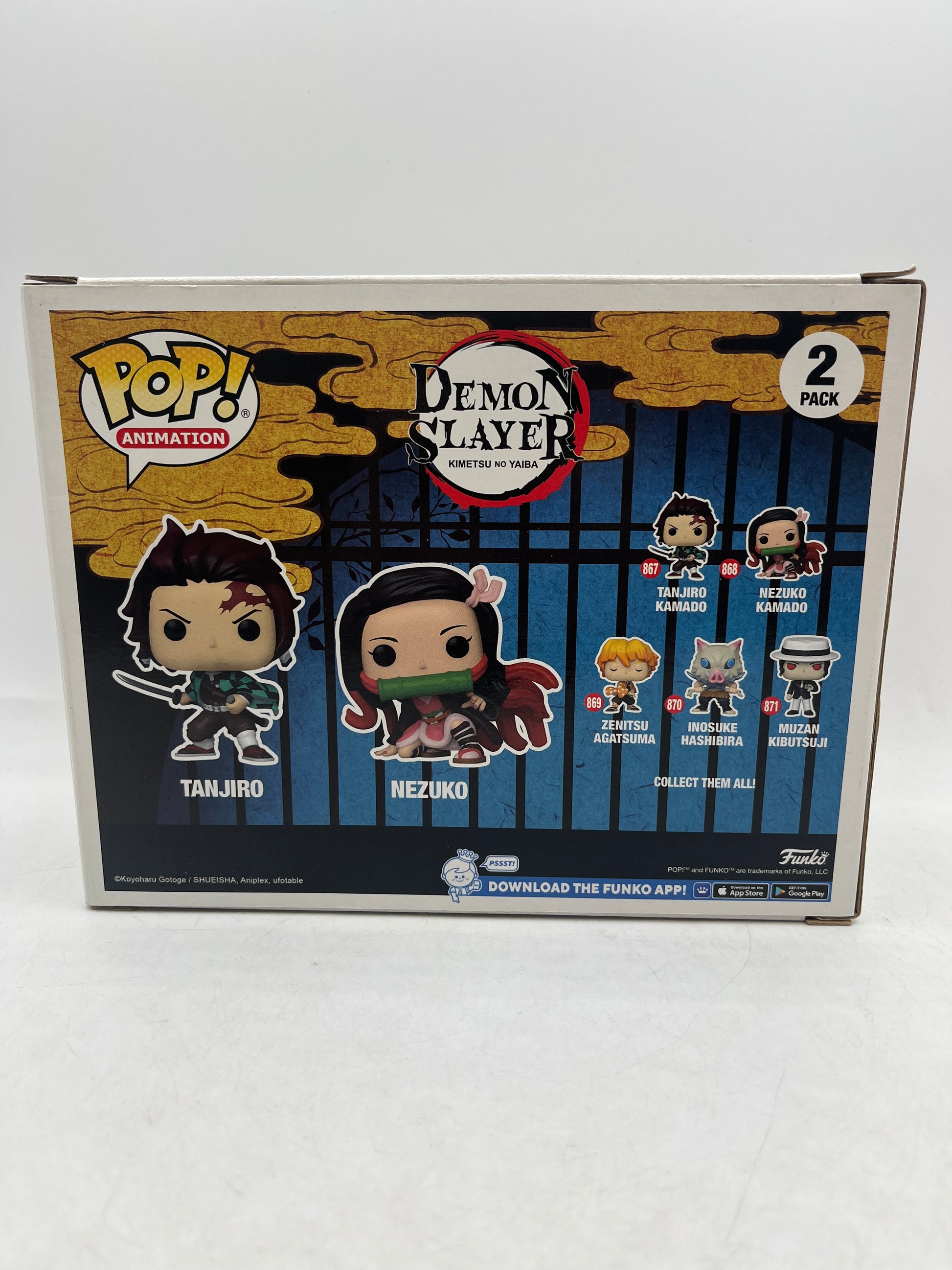Funko Pop! Vinyl: Demon Slayer: Kimetsu No Yaiba - Tanjiro And Nezuko 2 Pack image 6