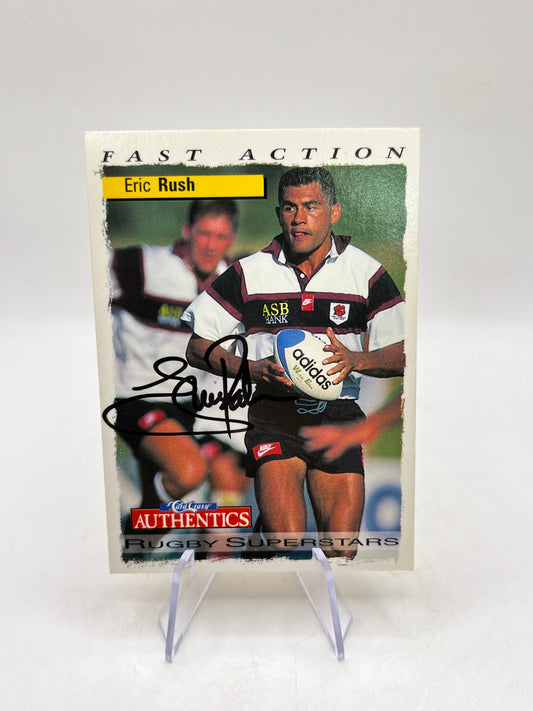 Fast Action Eric Rush Autograph - Rugby Superstars NZ Rugby Union #93 FRENLY BRICKS - Open 7 Days