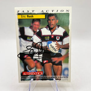 Fast Action Eric Rush Autograph - Rugby Superstars NZ Rugby Union #93 FRENLY BRICKS - Open 7 Days