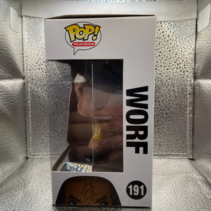 Funko Pop Television Vinyl Worf #191 Star Trek The Next Generation Boxed Worn FRENLY BRICKS - Open 7 Days