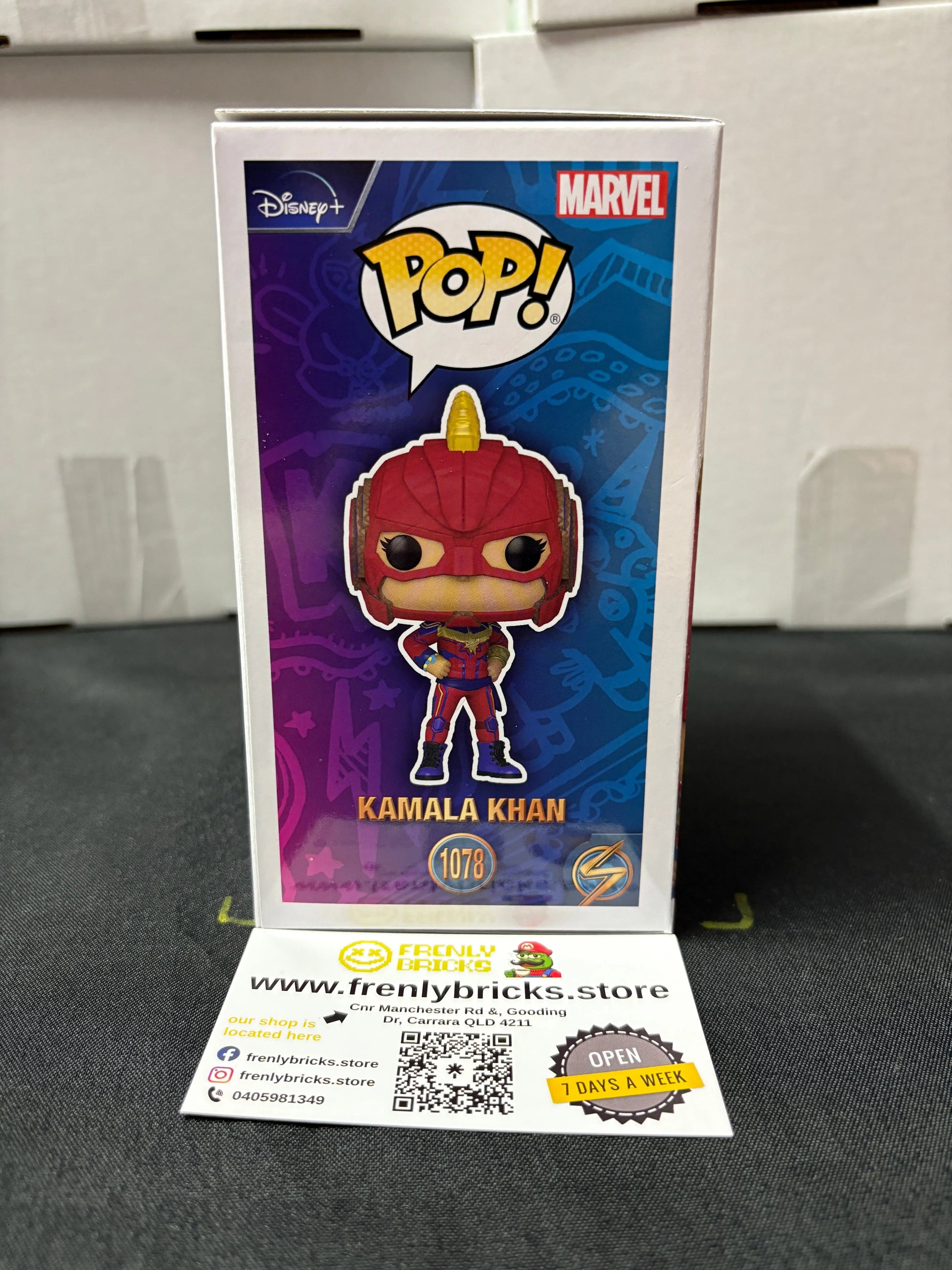 FUNKO Pop Vinyl Kamala Khan #1078 FRENLY BRICKS - Open 7 Days