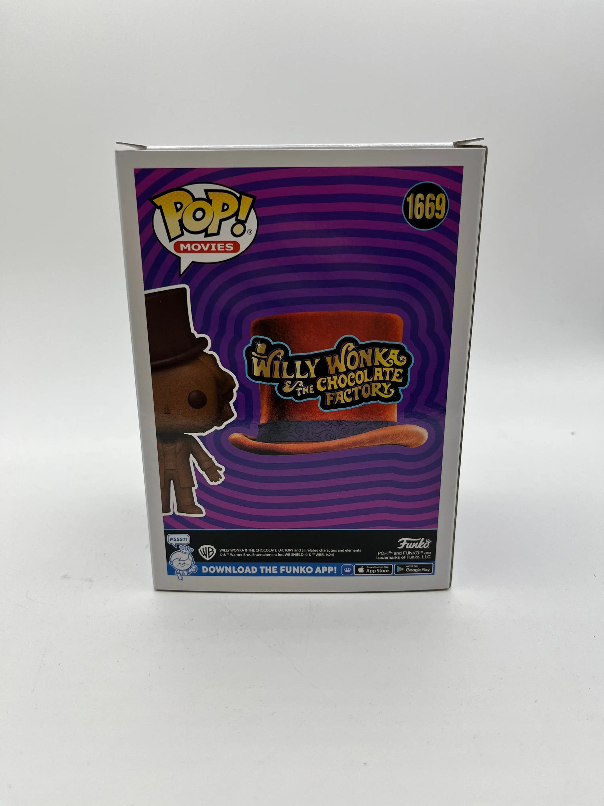 Funko POP! Movies Will Wonka & The Chocolate Factory - Willy Wonka #1669 -Scented FRENLY BRICKS - Open 7 Days
