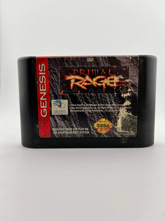 Sega Mega Drive Primal Rage - Game Cartridge - Untested FRENLY BRICKS - Open 7 Days