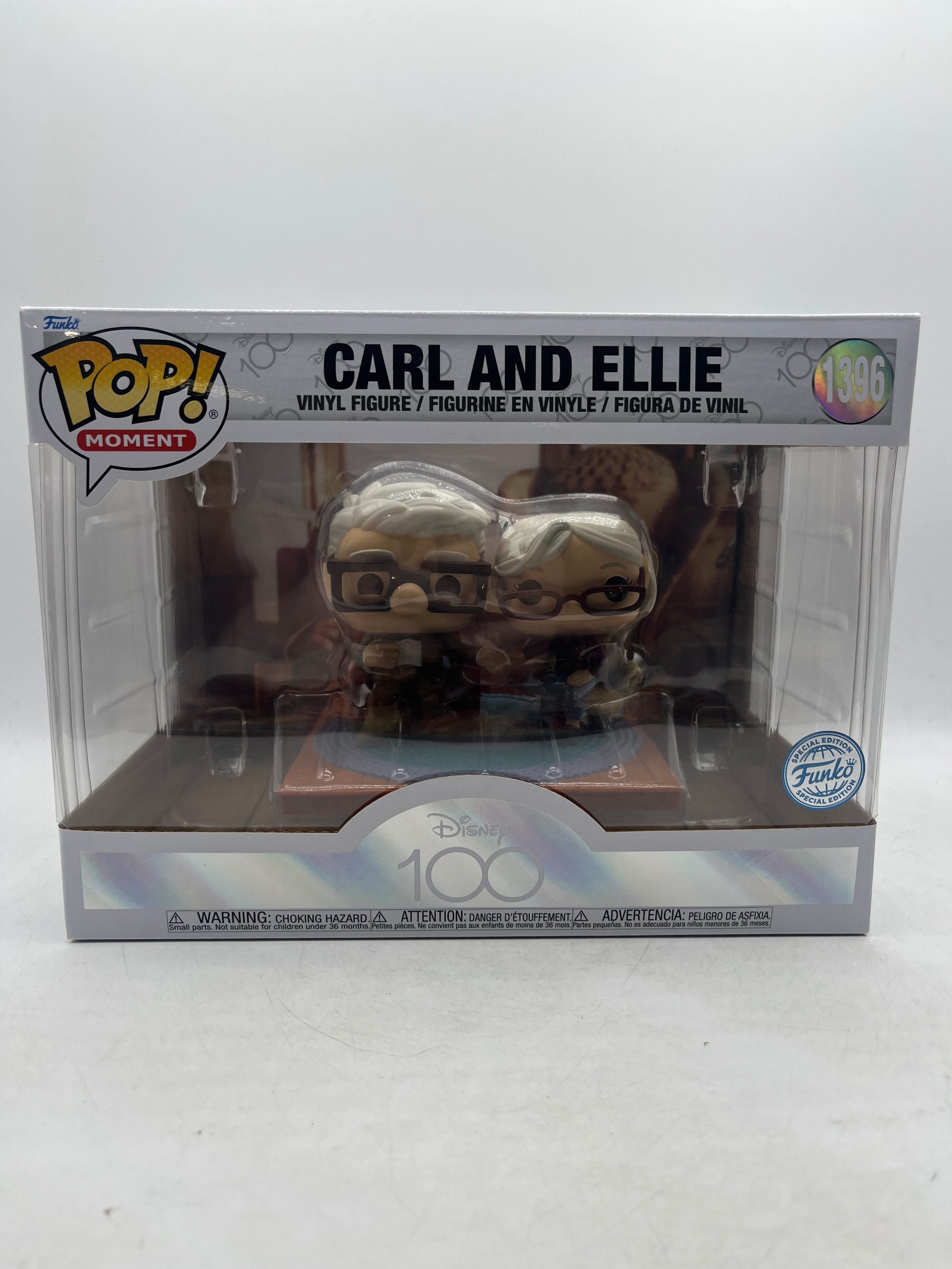 Funko Pop Moments Disney Pixar #1396 UP Carl and Ellie, Disney 100 Exclusive image 1
