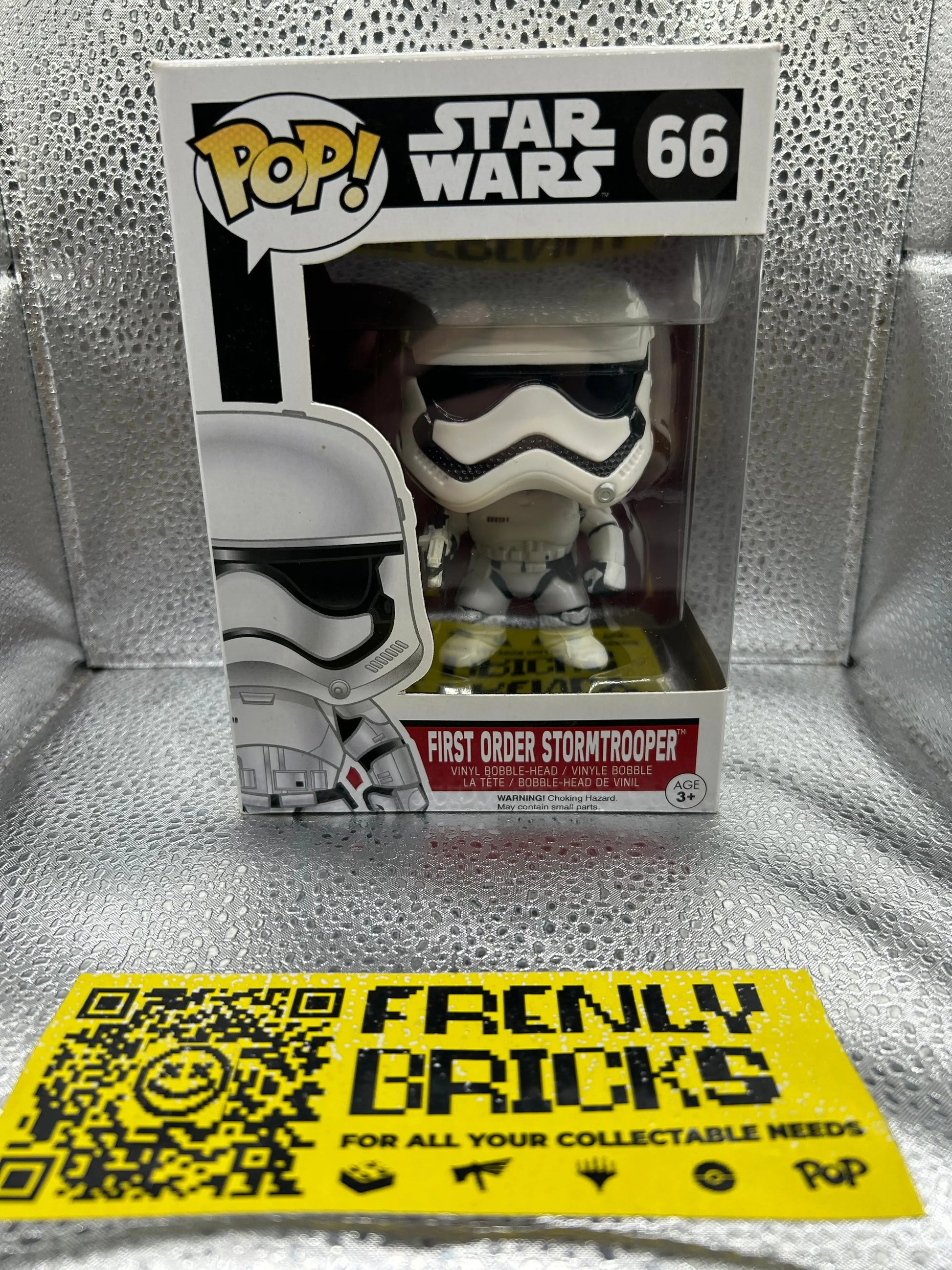 Pop Vinyl star Wars #66 Fist Order Stormtrooper FRENLY BRICKS - Open 7 Days