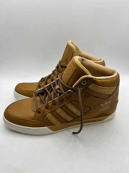 Adidas Tan Brown Leather High Top Shoes - Men’s US 10.5 - Used FRENLY BRICKS - Open 7 Days