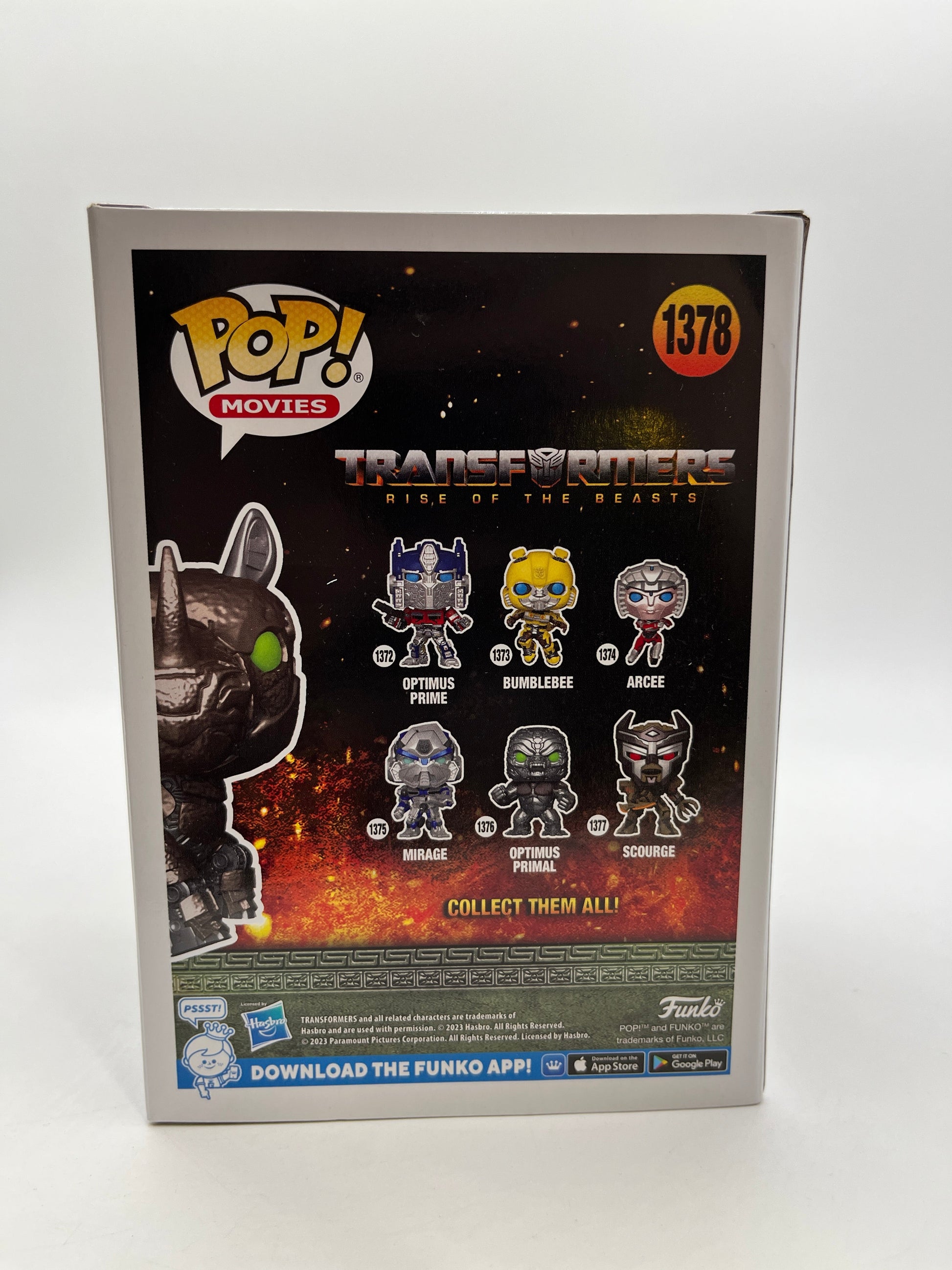 Funko POP! Movies Transformers Rise Of The Beast - Rhinox #1378 - Special Edition FRENLY BRICKS - Open 7 Days