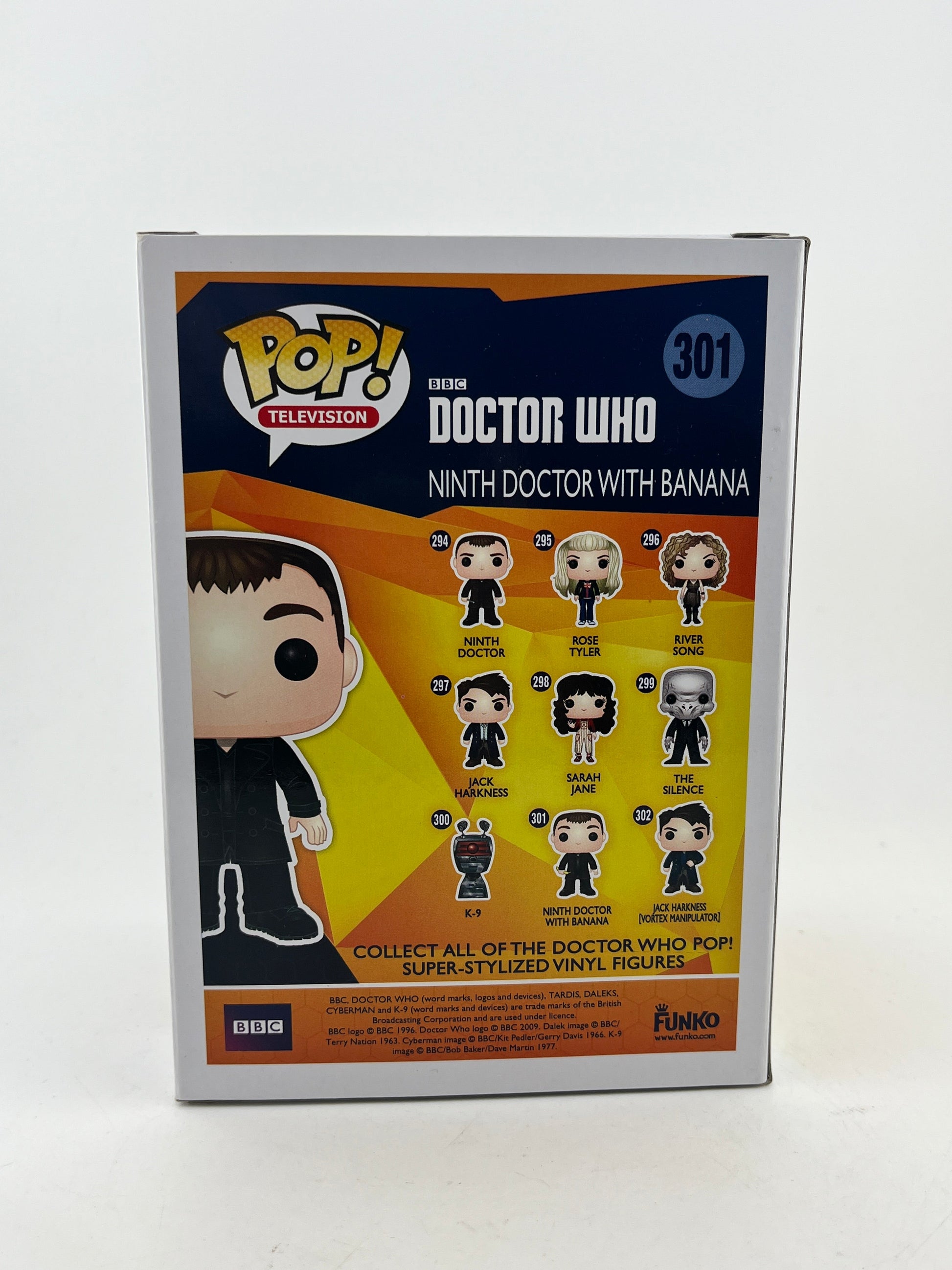 Funko POP! Television Doctor Who - Ninth Doctor With Banana #301 - Vinyl Collectable FRENLY BRICKS - Open 7 Days